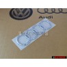 Original Audi Rings Rear Boot Badge Emblem Chrome - 443853742 2ZZ