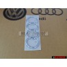 Original Audi Rings Rear Boot Badge Emblem Chrome - 443853742 2ZZ