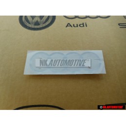 Original Audi Rings Rear Boot Badge Emblem Chrome - 443853742 2ZZ