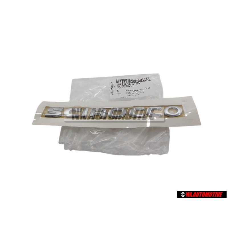 Original VW SCIROCCO Rear Trunk Boot Badge Emblem Chrome - 1K8853687A 739