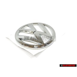 Original VW Front Bonnet Hood Badge Emblem Chrome - 1K8853600B 739