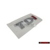 Original VW TDI Rear Trunk Boot Badge Emblem Chrome Red - 5K0853675APGQF