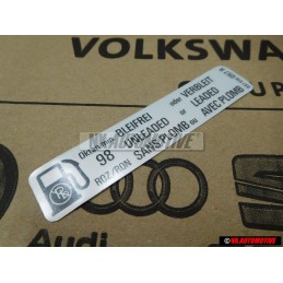 Original VW Sticker 98 OCT - 037010057R