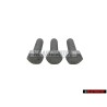 3x Original VW Hexagon Bolt M8x25 - N 01024222