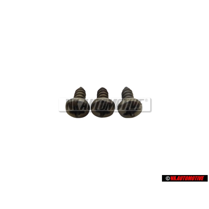 3x Original VW Oval Head Panel Screw - N 0139605