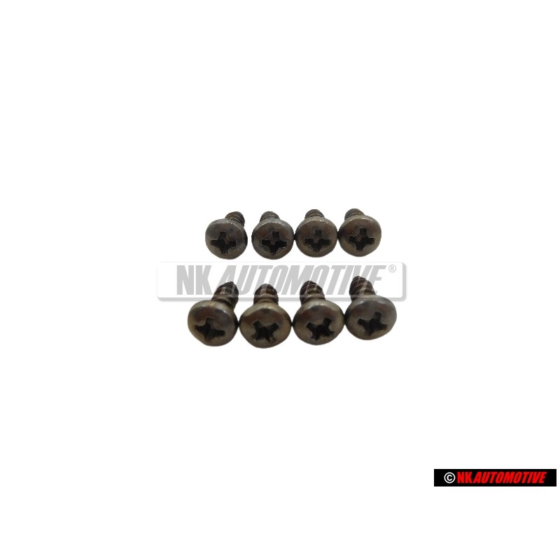 8x Original VW Oval Head Panel Screw - N 0139605