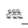 6x Original VW Hose Clamp Jubilee 12-22x9x0.4 - N 10258201
