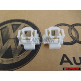 2x Original VW Flat Contact Housing 3 Pin - 161941165A
