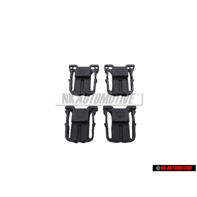4x Original VW Flat Contact Housing With Contact Locking Mechanism - 1J0972702