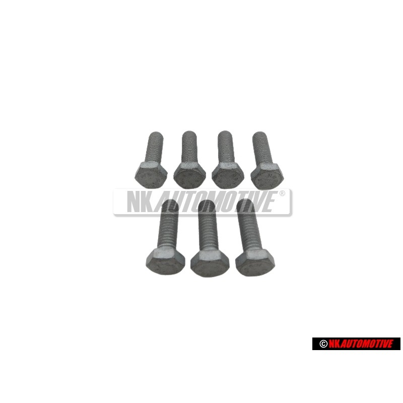 7x Original VW Hexagon Bolt M6x20 - N 01021723