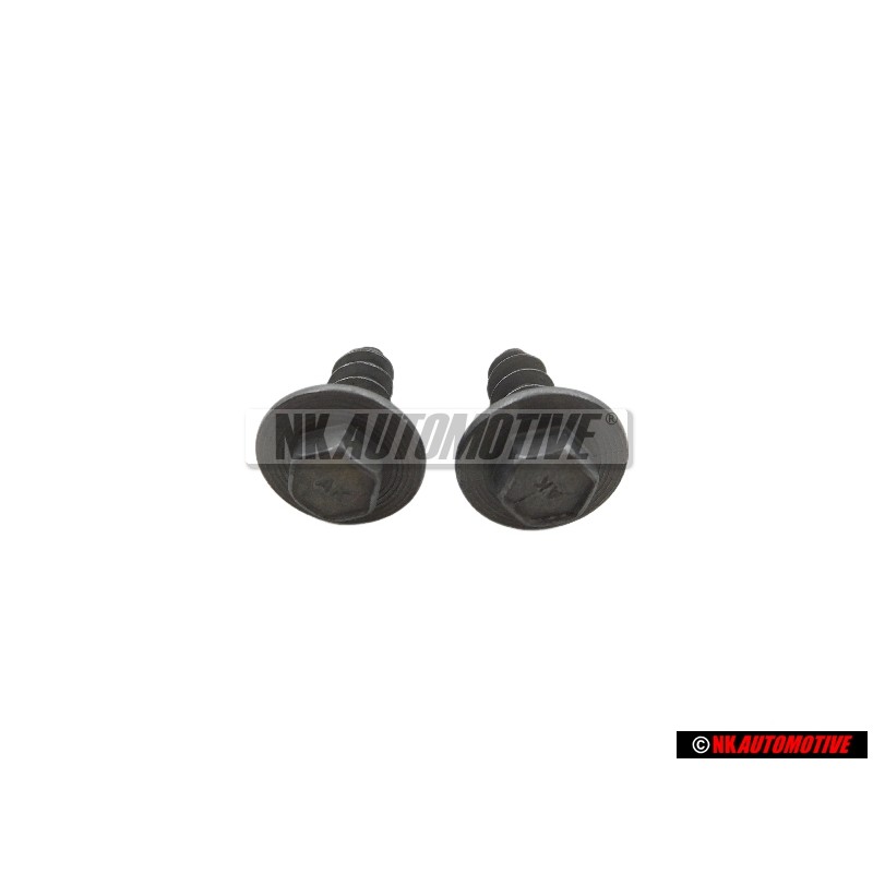 2x Original VW Heaxagon Head Thread Cutting Bolt 7x20 - N 90629803