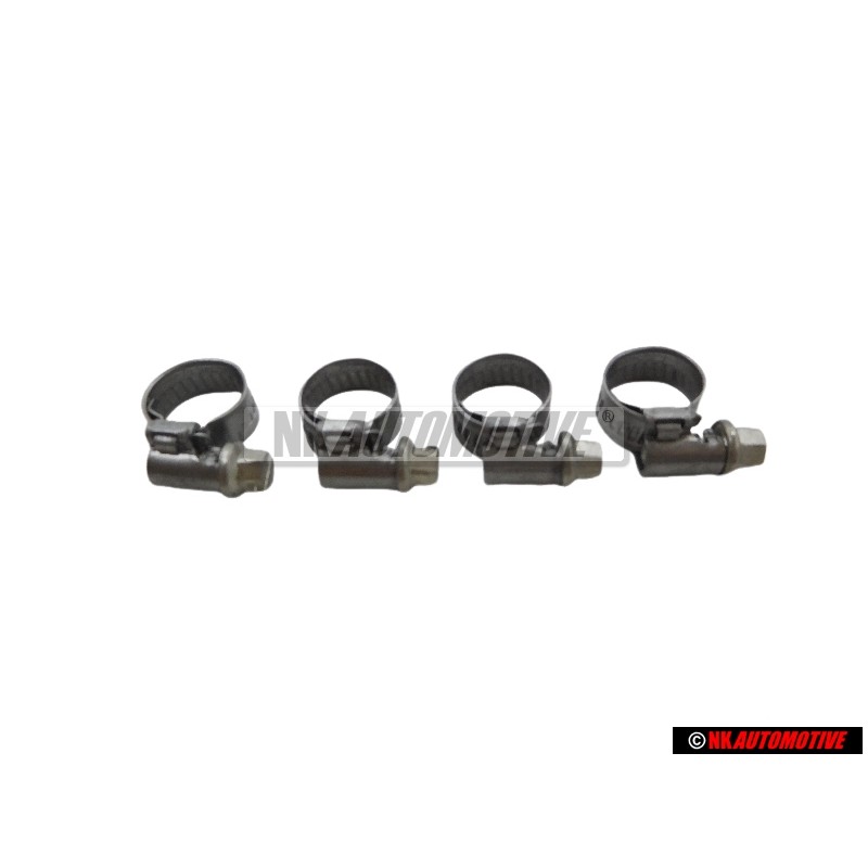 4x Original VW Fuel Hoses Clamp 8-12x8x0.4 - N 90107203