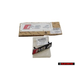 Original Audi SET Front Grill & Rear Boot Badge Emblem - RS4 B8 (8K)
