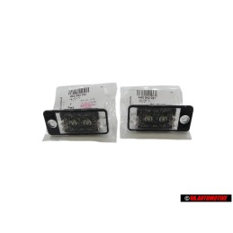 Set For VW Audi Licence Plate Led Lights Left & Right