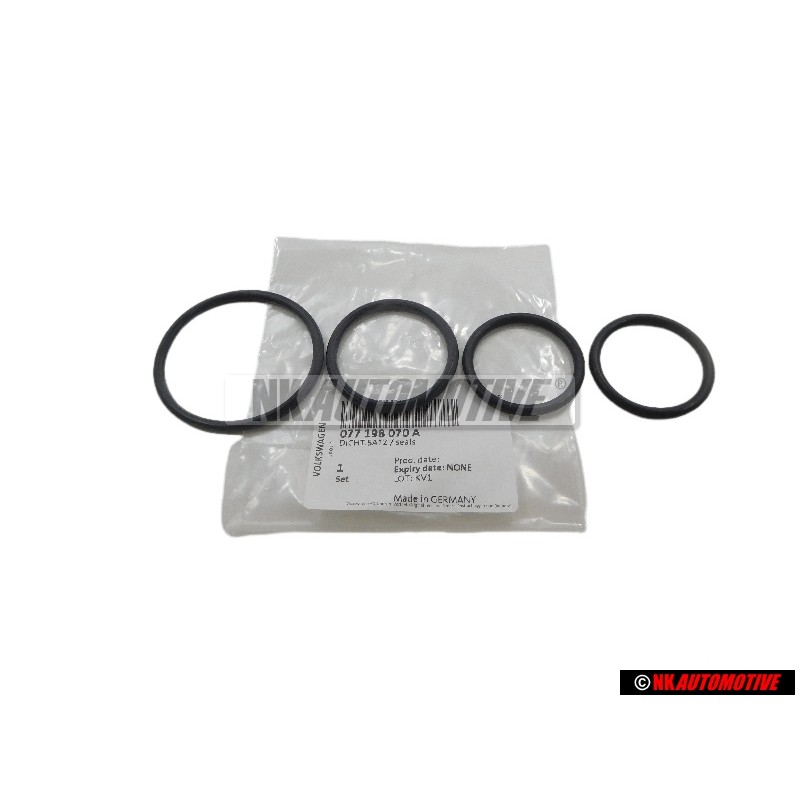 Original VW Set Of Seals For Oil Cooler - 077198070A