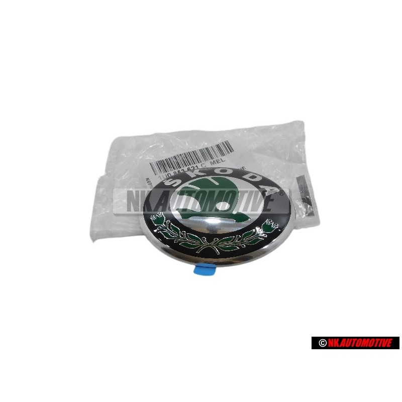 Original Skoda Front Badge Emblem - 1U0853621C MEL