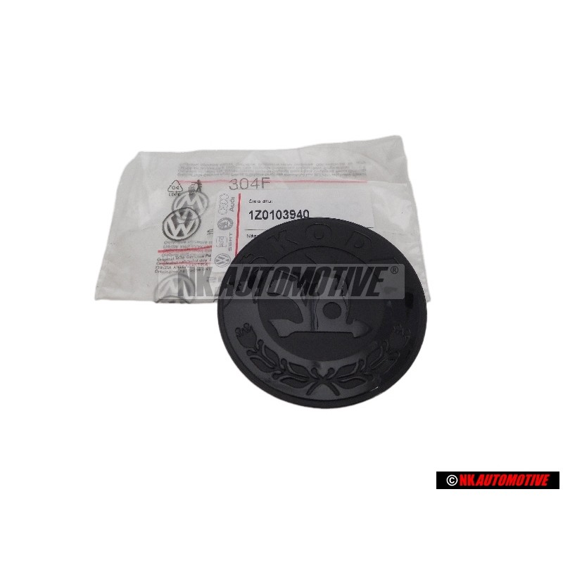 Original Skoda Engine Cover Badge Emblem - 1Z0103940