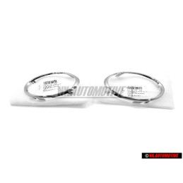 Original Audi Fog Light Surround Chrome Trim Left & Right - A5 (8T)