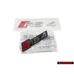 Original Audi SET Front Grill & Rear Boot Badge Emblem - RS4 B9 (8W)