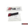Original Audi SET Front Grill & Rear Boot Badge Emblem Black - RS4 B9 (8W)