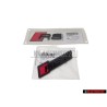 Original Audi SET Front Grill & Rear Boot Badge Emblem Black - RS4 B9.5 (8W)