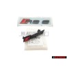 Original Audi SET Front Grill & Rear Boot Badge Emblem Black - RS6 C8 (4A)