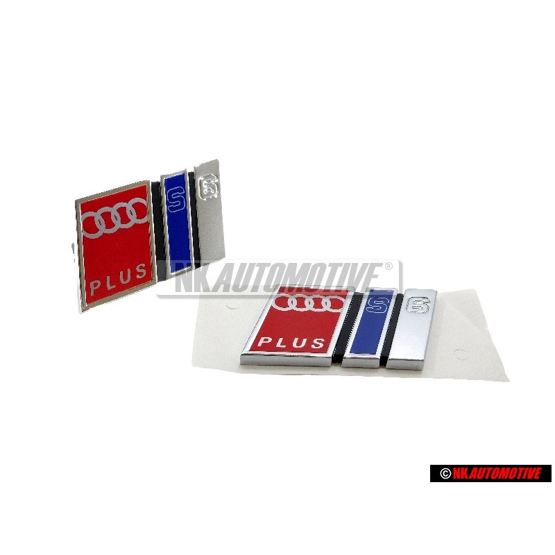 Original Audi SET Front Grill & Rear Boot Badge Emblem - S6 PLUS Avant C4 (4A)