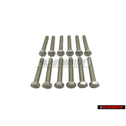 12x Original VW Hexagon Bolt M8x50 - N 0402622