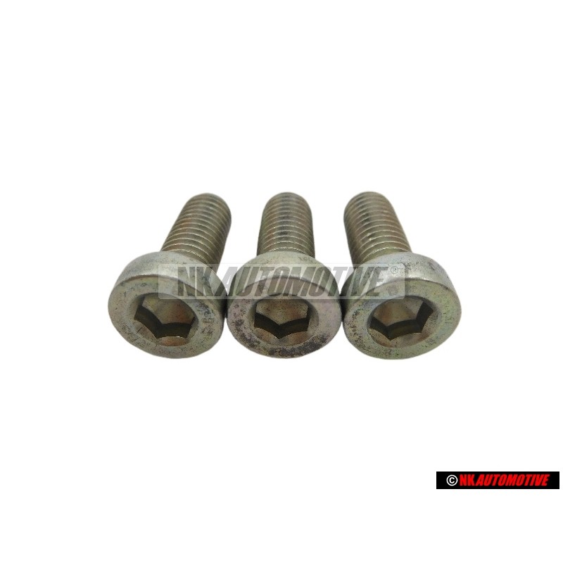 3x Original VW Socket Head Bolt With Hexagon Socket Head - N 0147791
