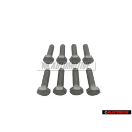 8x Original VW Hexagon Bolt M6x20 - N 01021723