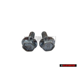 2x Original VW Bolt, Hex. Hd. With Shoulder, Self-Locking - N 0143441