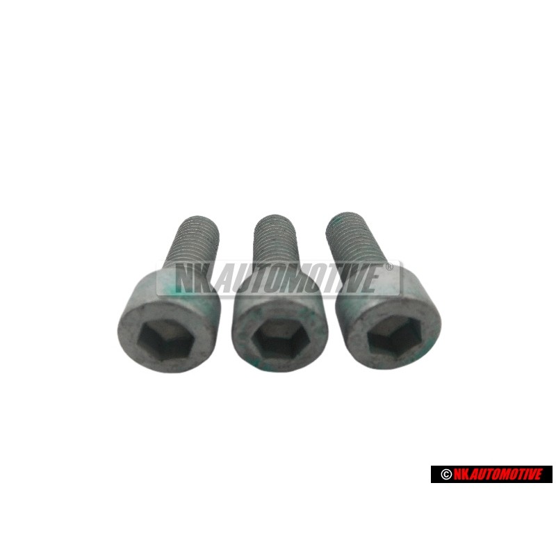 3x Original VW Socket Head Bolt With Hexagon Socket Head - N 0147236