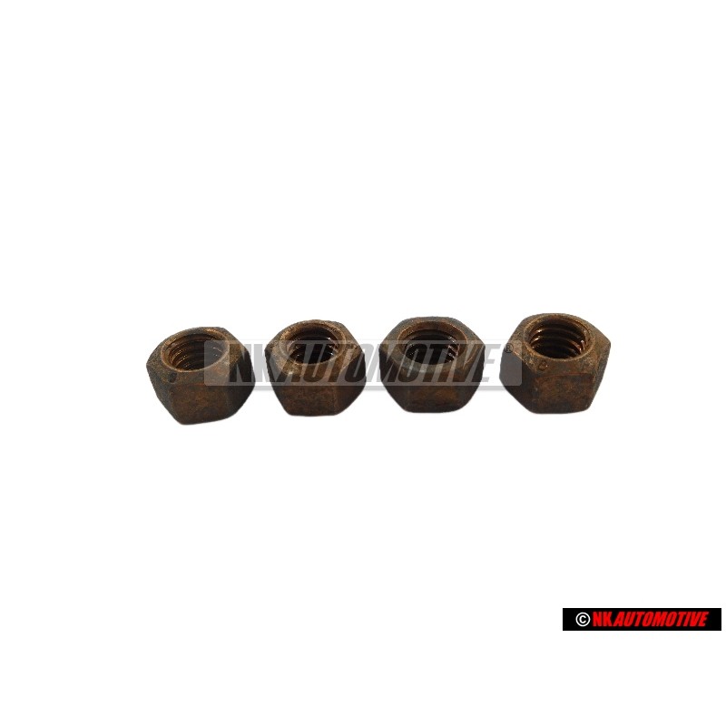 4x Original VW Hexagon Nut Self Locking - N 90085001