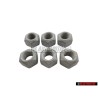 6x Original VW Exhaust, Rear Shock Absorber Hexagon Nut M10 - N 10209009