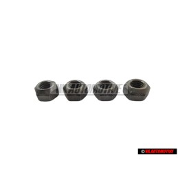 4x Original VW Hexagon Nut Self Locking - N 02214812