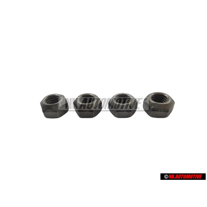 4x Original VW Hexagon Nut Self Locking - N 02214812