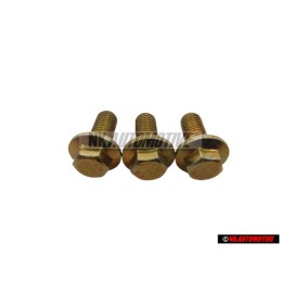 3x Original VW Hex Collared Bolt - N 10113601
