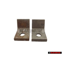 2x Original VW Securing Plate For Door Hinge - 323809653