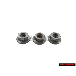 3x Original VW Hexagon Collar Nut M5 - N 10017304