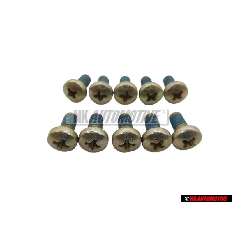 10x Original VW Oval Head Bolt Self Locking - N 01412913