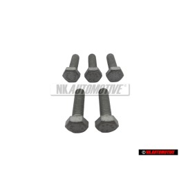 5x Original VW Hexagon Bolt M6x20 - N 01021723