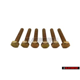6x Original VW Hexagon Bolt - N 0102213