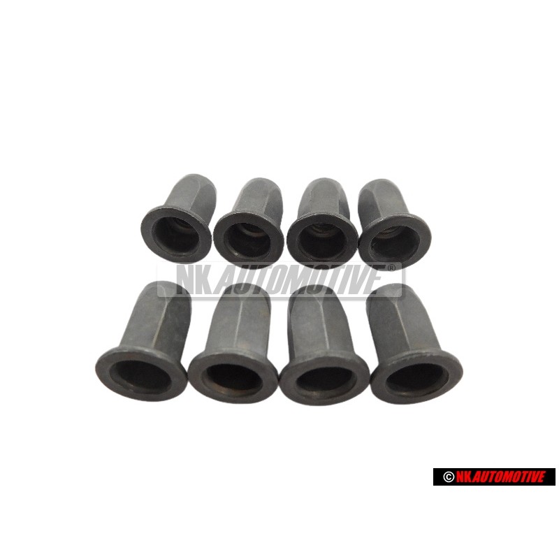 8x Original VW Rivetted Cap Nut - N 90252104