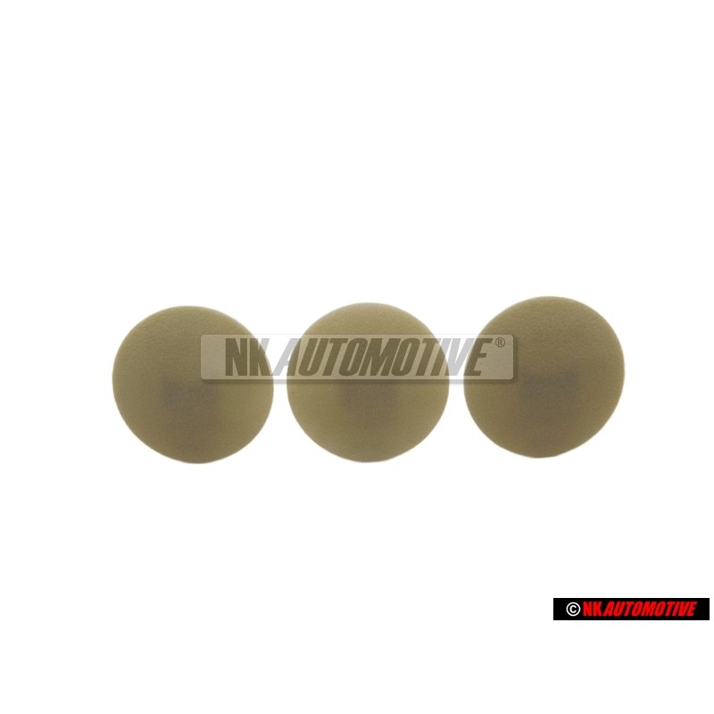 3x Original VW Clip Grey - 321867838 8AX