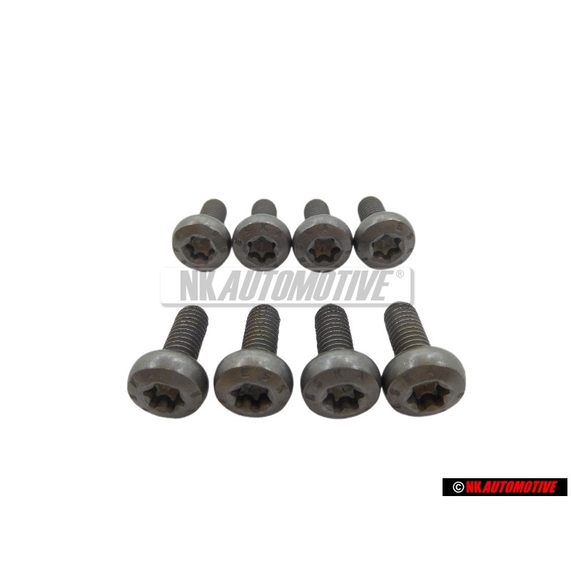 8x Original VW Oval Hexagon Socket Head Bolt M6x15 - N 10029206