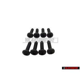 8x Original VW Oval Head Panel Screw 3.5x13 - N 01395819