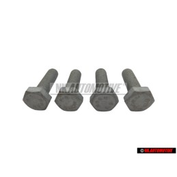 4x Original VW Hexagon Bolt M6x20 - N 01021723