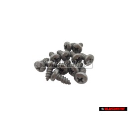 12x Original VW Oval Head Panel Screw - N 0139655