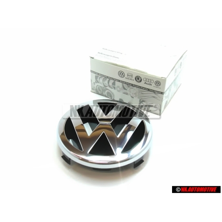 Original VW Front Grill Badge Emblem Chrome - 1J5853601 ULM