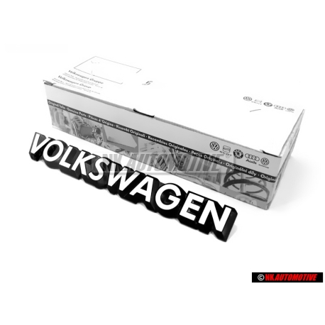 Original VW VOLKSWAGEN Rear Boot Trunk Badge Emblem White - 321853685C QK6